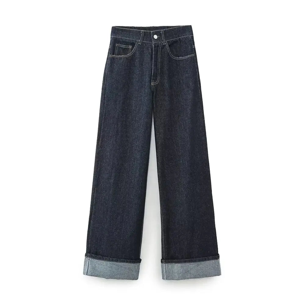 2 pieces women's 2-piece set in blue denim: jacket with pockets and zipped pants chic